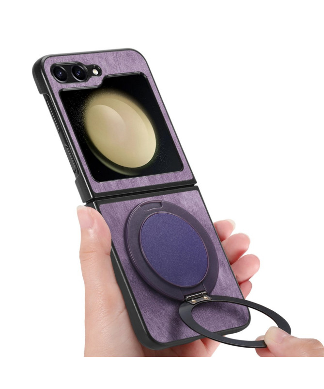 Coque Samsung Galaxy Z Flip 7 FE / Z Flip 6 avec Anneau Rotatif Effet 