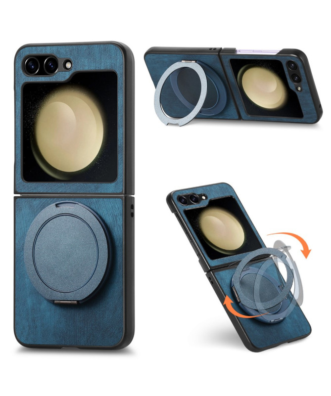 Coque Samsung Galaxy Z Flip 7 FE / Z Flip 6 avec Anneau Rotatif Effet 