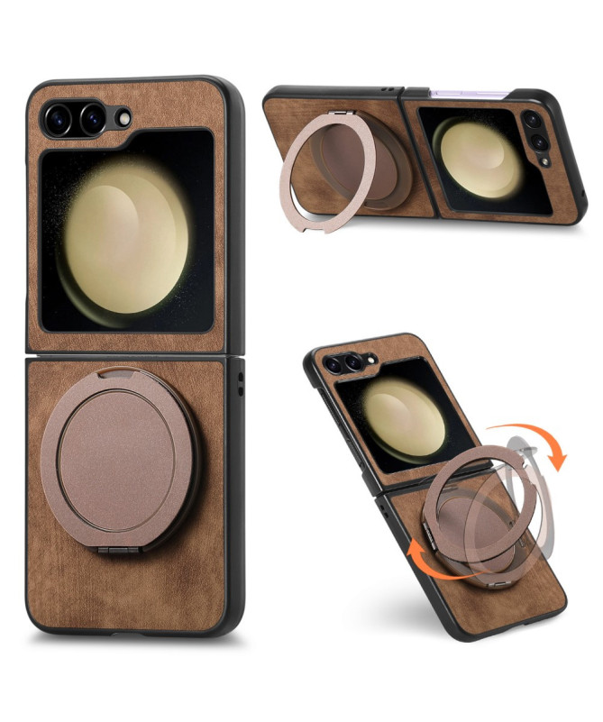 Coque Samsung Galaxy Z Flip 7 FE / Z Flip 6 avec Anneau Rotatif Effet 