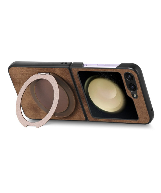 Coque Samsung Galaxy Z Flip 7 FE / Z Flip 6 avec Anneau Rotatif Effet 