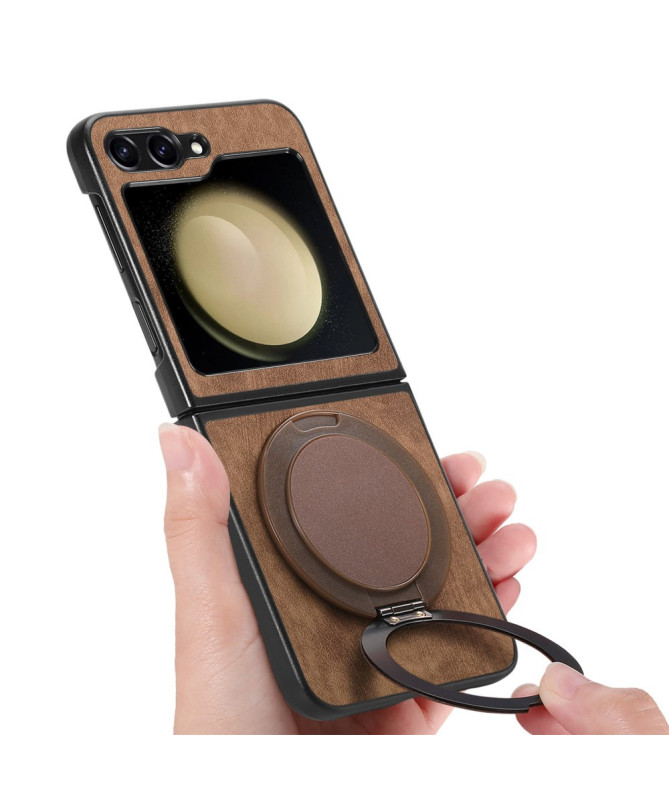 Coque Samsung Galaxy Z Flip 7 FE / Z Flip 6 avec Anneau Rotatif Effet 