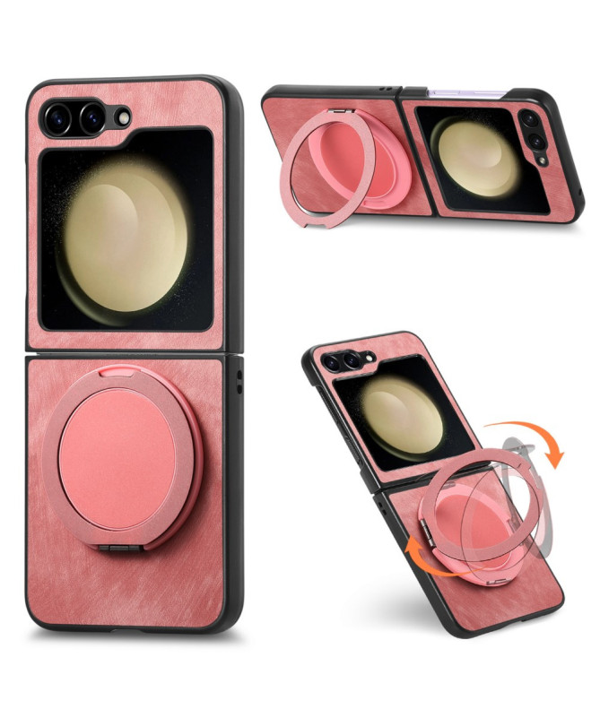 Coque Samsung Galaxy Z Flip 7 FE / Z Flip 6 avec Anneau Rotatif Effet 