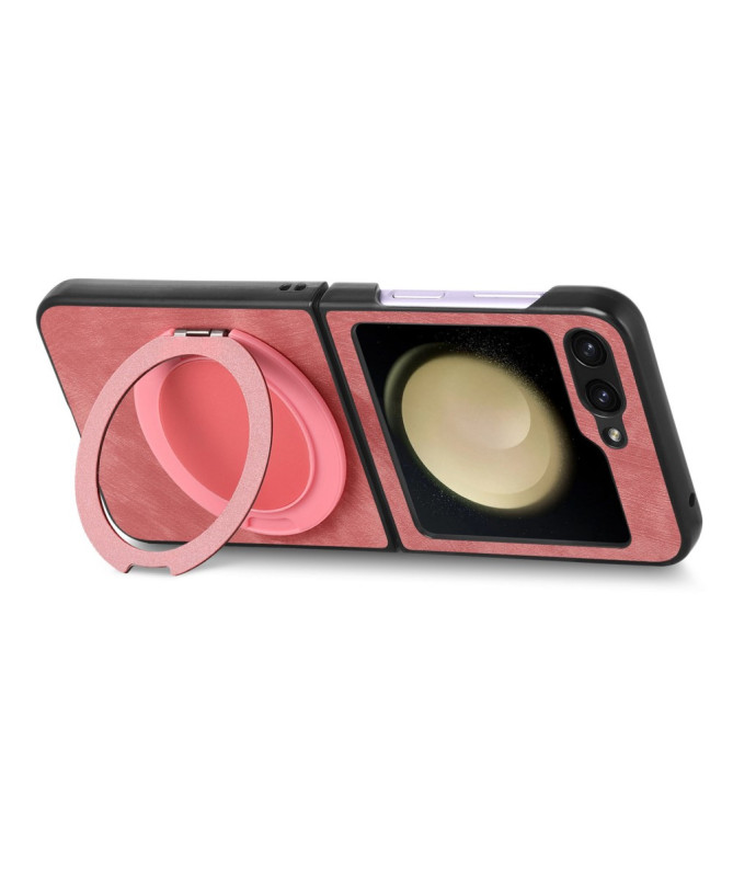Coque Samsung Galaxy Z Flip 7 FE / Z Flip 6 avec Anneau Rotatif Effet 