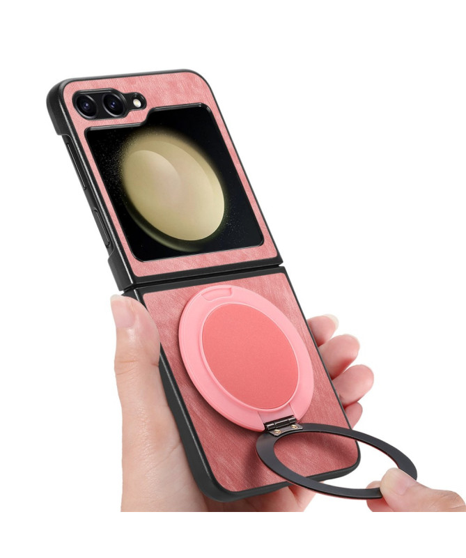 Coque Samsung Galaxy Z Flip 7 FE / Z Flip 6 avec Anneau Rotatif Effet 