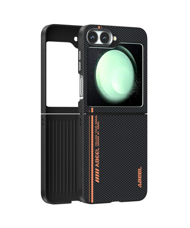 Coque Samsung Galaxy Z Flip 6 Racing Noir et Orange