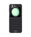Coque Samsung Galaxy Z Flip 7 FE / Z Flip 6 Motif Pied-de-Poule Magnét