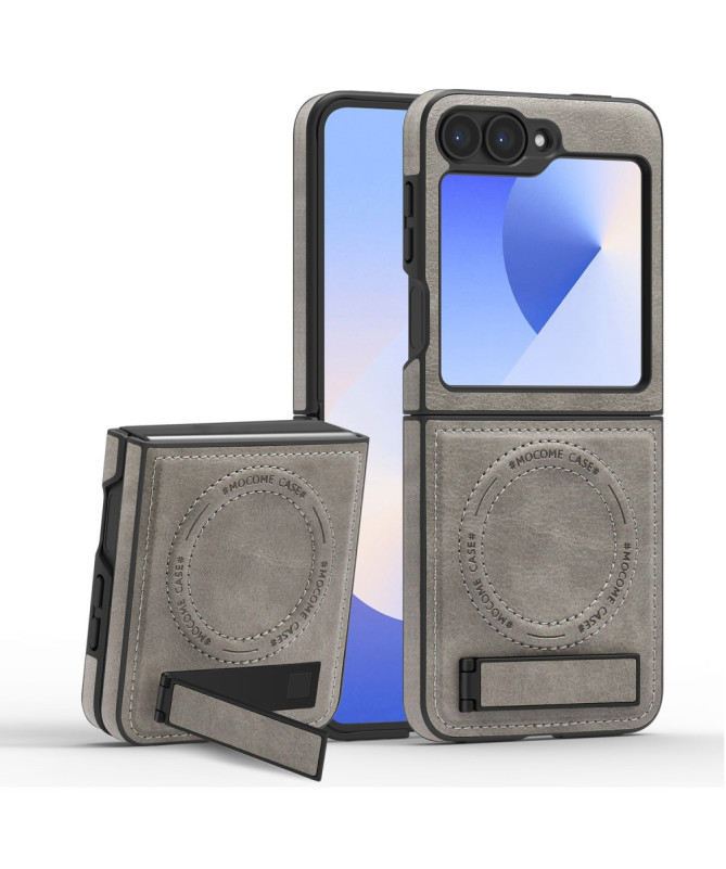 Coque Samsung Galaxy Z Flip 6 / Z Flip 7 FE en Similicuir avec Support