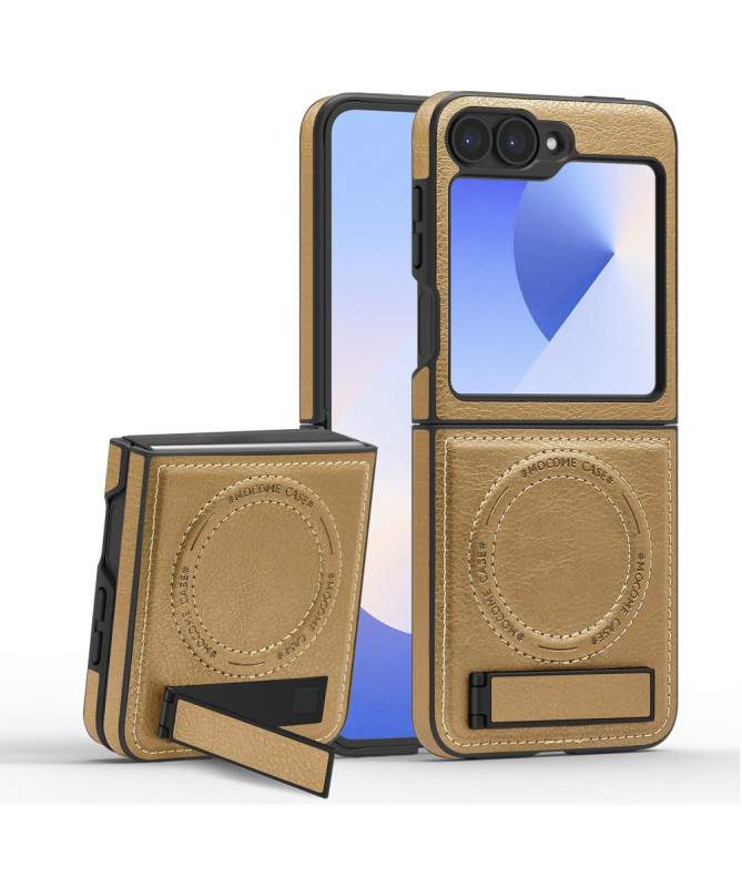 Coque Samsung Galaxy Z Flip 6 / Z Flip 7 FE en Similicuir avec Support