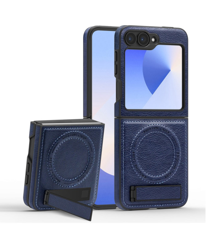 Coque Samsung Galaxy Z Flip 6 / Z Flip 7 FE en Similicuir avec Support