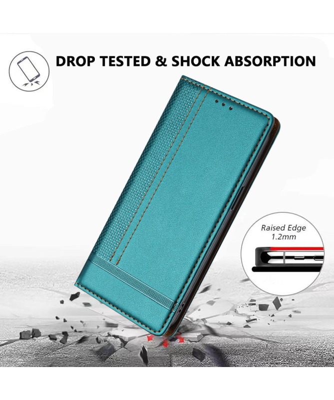 Housse Samsung Galaxy A16 (4G/5G) Lignes Structurées avec Porte-Cartes