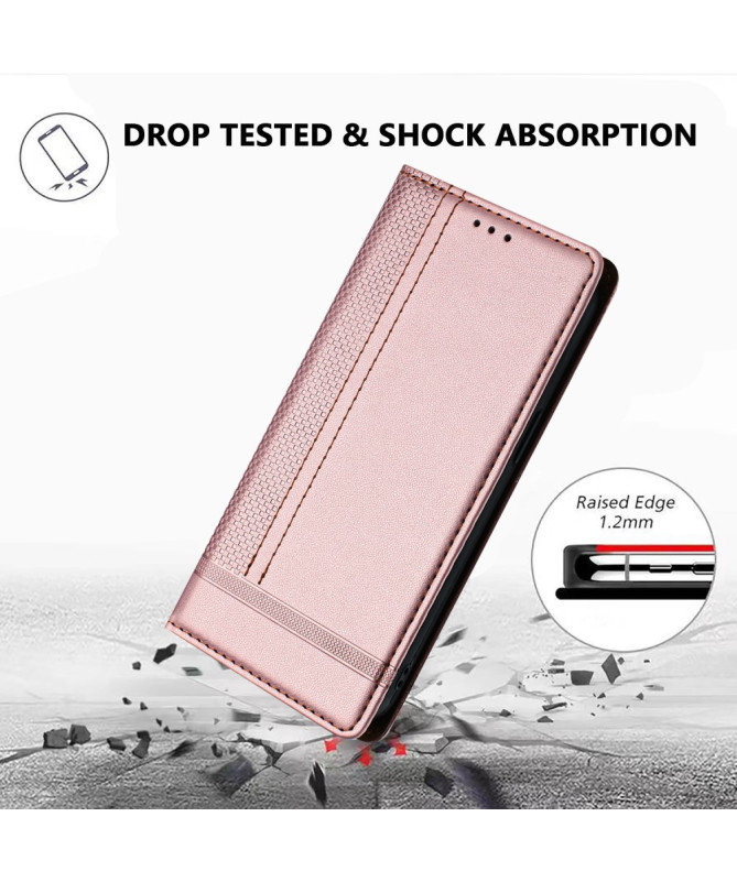 Housse Samsung Galaxy A16 (4G/5G) Lignes Structurées avec Porte-Cartes