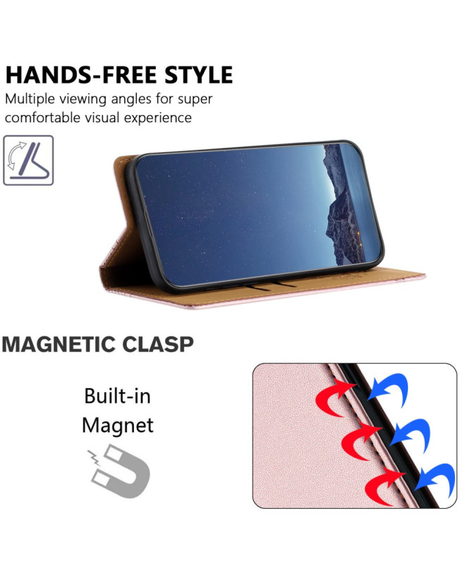 Housse Samsung Galaxy A16 (4G/5G) Lignes Structurées avec Porte-Cartes
