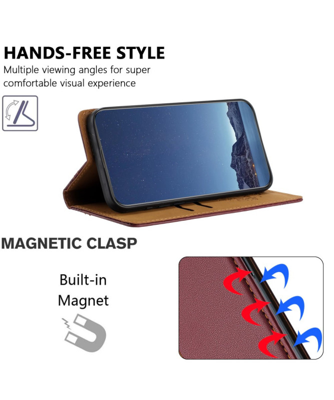 Housse Samsung Galaxy A16 (4G/5G) Lignes Structurées avec Porte-Cartes