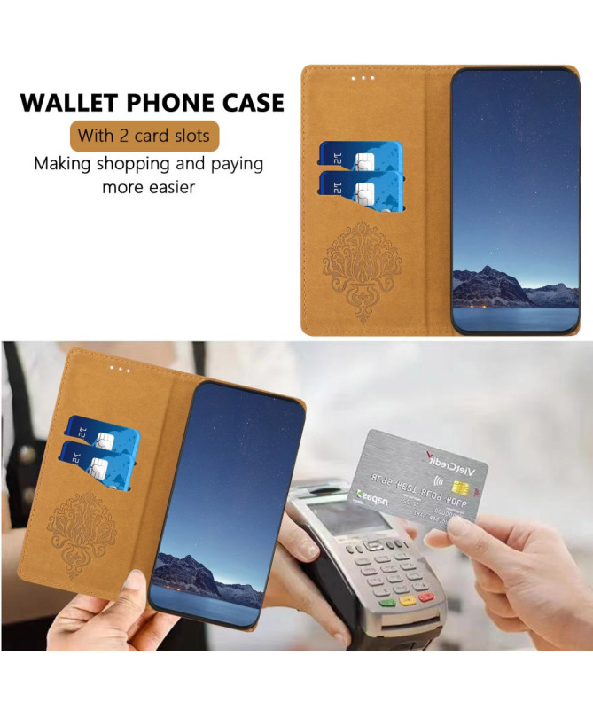 Housse Samsung Galaxy A16 (4G/5G) Lignes Structurées avec Porte-Cartes
