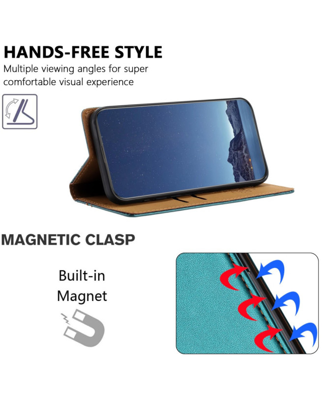 Housse Nothing Phone (3a) Pro Lignes Structurées avec Porte-Cartes