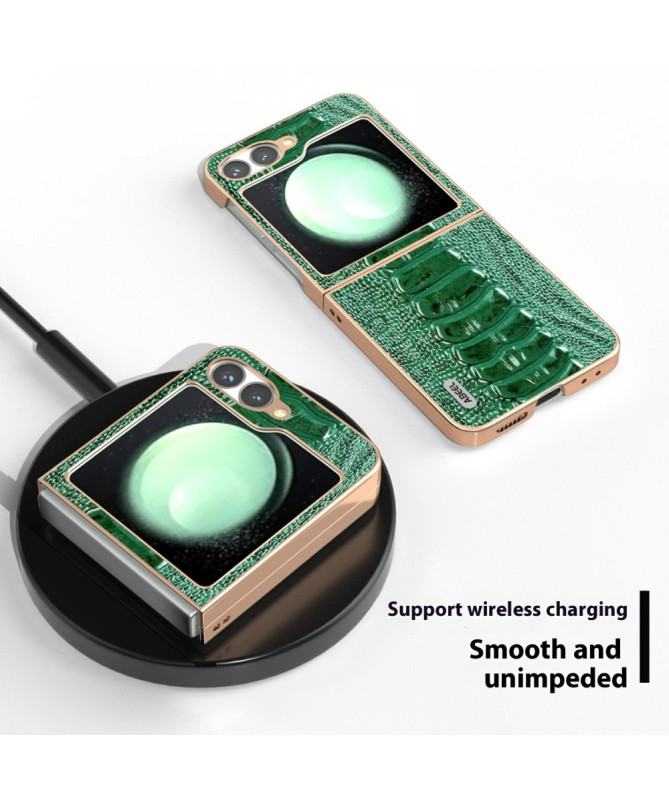 Coque Samsung Galaxy Z Flip 7 FE / Z Flip 6 croco verni | TYRAN