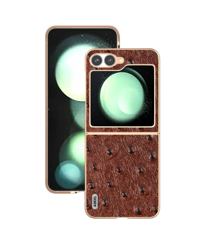 Coque Samsung Galaxy Z Flip 7 FE / Z Flip 6 texture autruche | VELKYN