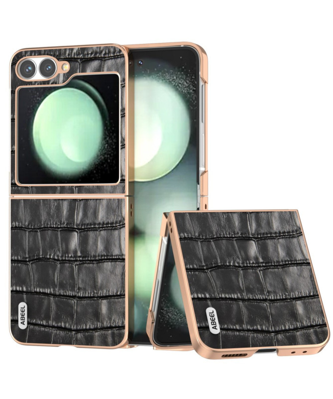 Coque Samsung Galaxy Z Flip 7 FE / Z Flip 6 texture croco | RAKAN