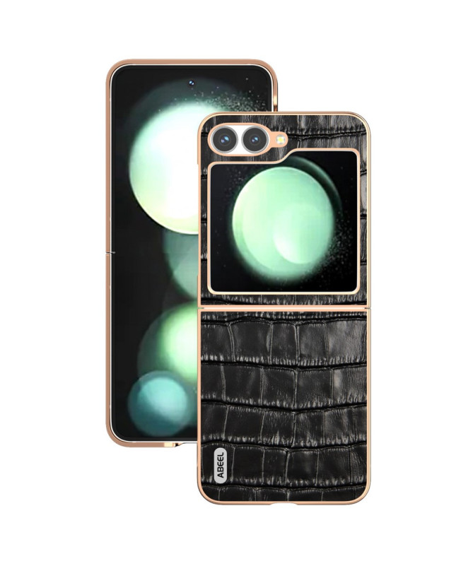 Coque Samsung Galaxy Z Flip 7 FE / Z Flip 6 texture croco | RAKAN