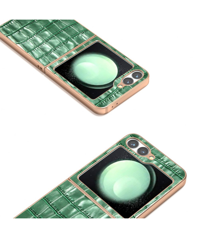 Coque Samsung Galaxy Z Flip 7 FE / Z Flip 6 texture croco | RAKAN