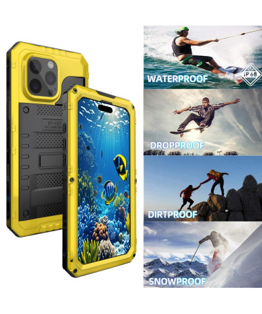 Coque iPhone 16 Pro Étanche Renforcée IP68 Jaune - photo 10