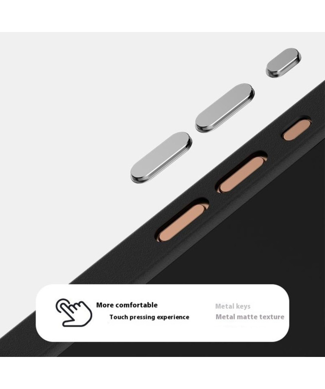 Coque iPhone 16 Pro Premium MagSafe Motif Pied-de-Poule