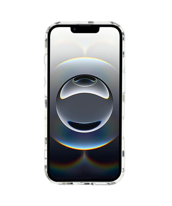 Coque iPhone 16 Pro Magnétique Léopard Cœur