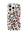 Coque iPhone 16 Pro Magnétique Léopard Cœur