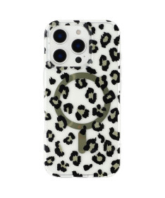 Coque iPhone 16 Pro Magnétique Léopard Classique
