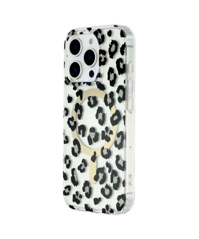 Coque iPhone 16 Pro Magnétique Léopard Classique
