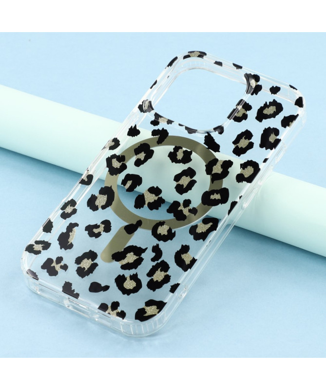 Coque iPhone 16 Pro Magnétique Léopard Classique