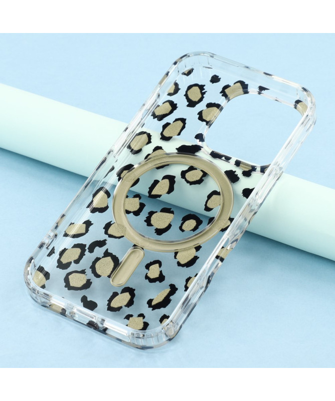 Coque iPhone 16 Pro Magnétique Léopard Classique