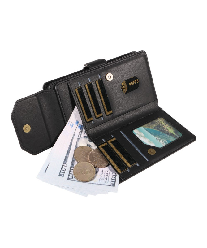 Housse iPhone 16 Pro Portefeuille Nomade à Lanière