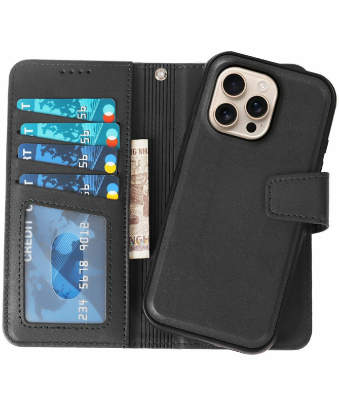 Housse iPhone 16 Pro | Coque Détachable en Simili Cuir
