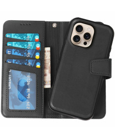 Housse iPhone 16 Pro | Coque Détachable en Simili Cuir