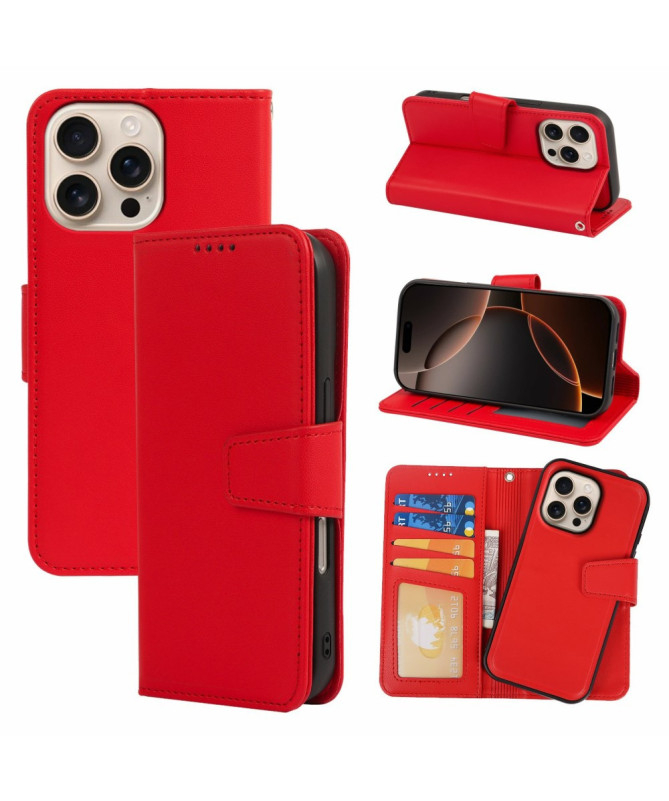 Housse iPhone 16 Pro | Coque Détachable en Simili Cuir