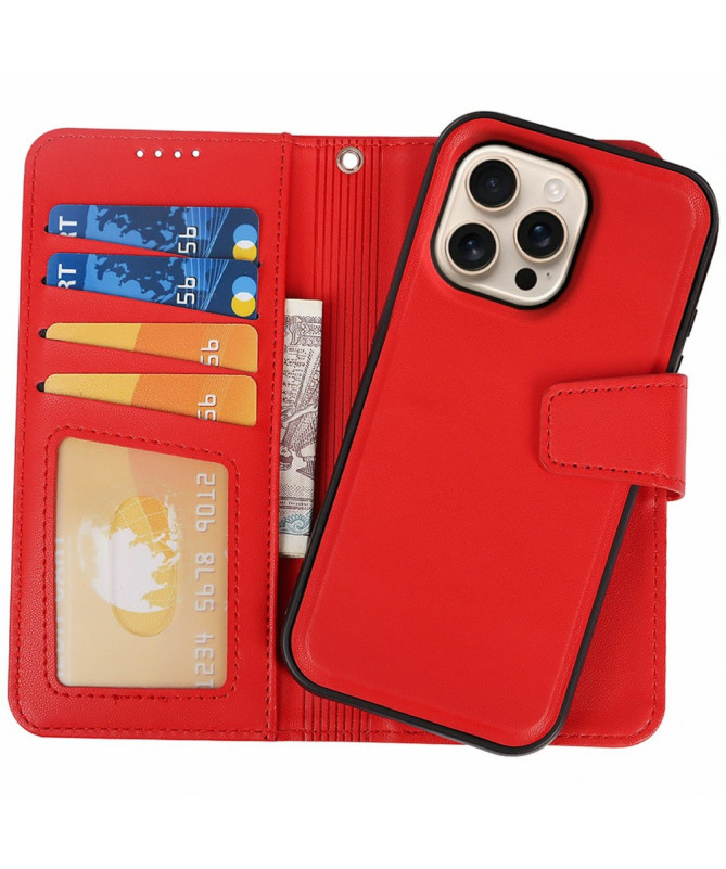 Housse iPhone 16 Pro | Coque Détachable en Simili Cuir