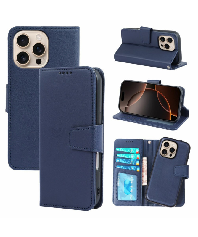 Housse iPhone 16 Pro | Coque Détachable en Simili Cuir