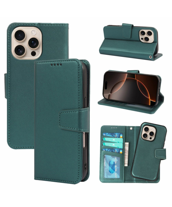 Housse iPhone 16 Pro | Coque Détachable en Simili Cuir