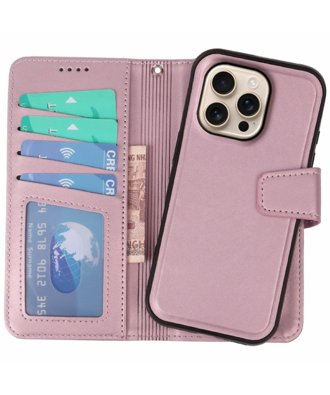 Housse iPhone 16 Pro | Coque Détachable en Simili Cuir