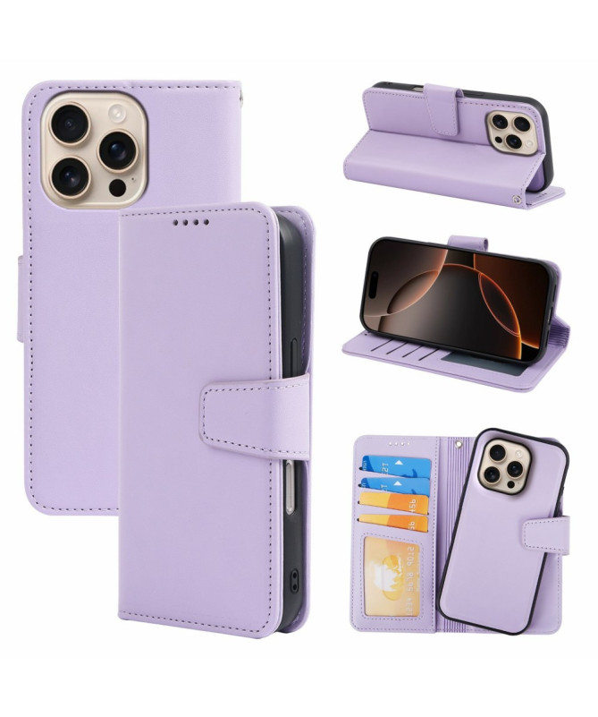 Housse iPhone 16 Pro | Coque Détachable en Simili Cuir