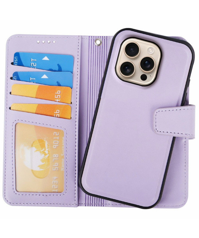 Housse iPhone 16 Pro | Coque Détachable en Simili Cuir
