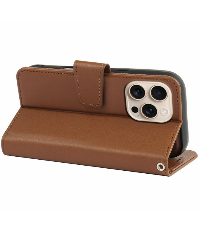 Housse iPhone 16 Pro | Coque Détachable en Simili Cuir