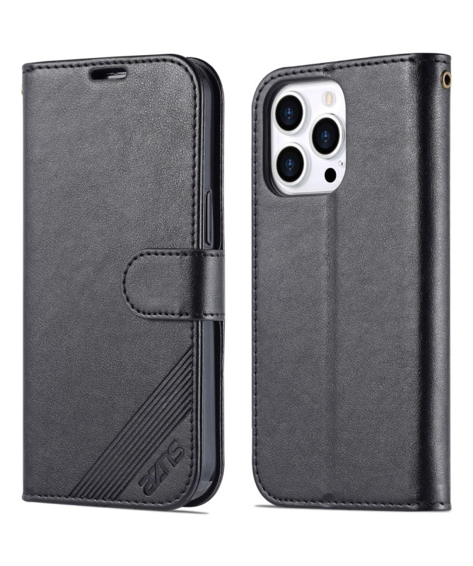 Housse iPhone 16 Pro AZNS Simili Cuir