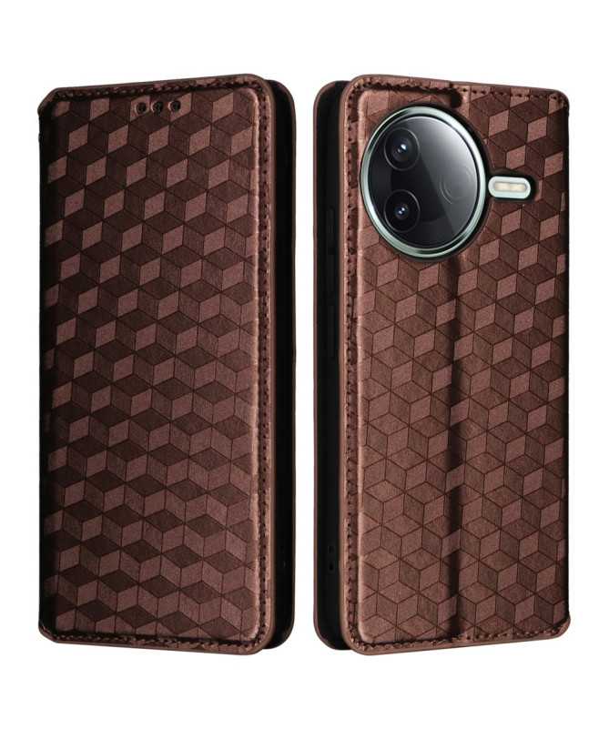 Housse Poco F7 Pro flip cover design géométrie