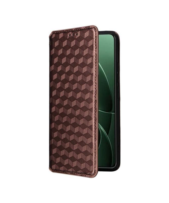 Housse Poco F7 Pro flip cover design géométrie