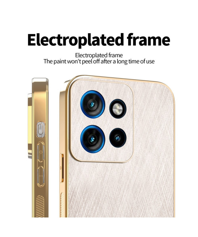 Coque Motorola Edge 60 Neo/50 Neo | Style Texturé Soie Anti-Traces