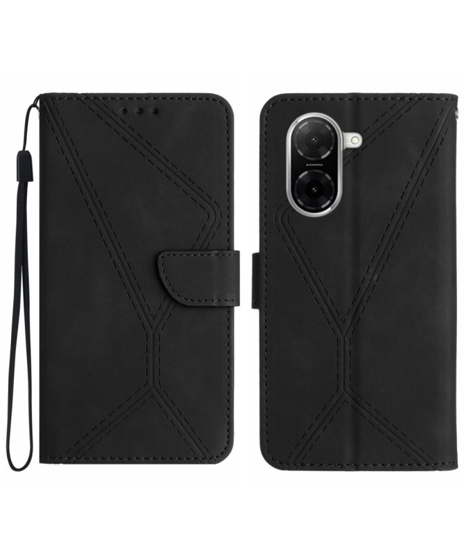 Housse Xiaomi Redmi A5 4G Lines Effet Cuir