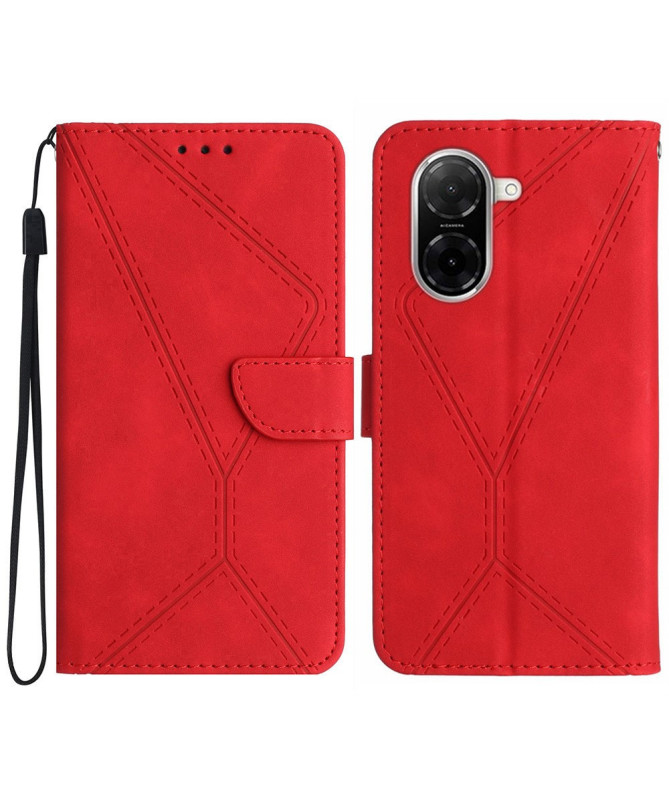 Housse Xiaomi Redmi A5 4G Lines Effet Cuir