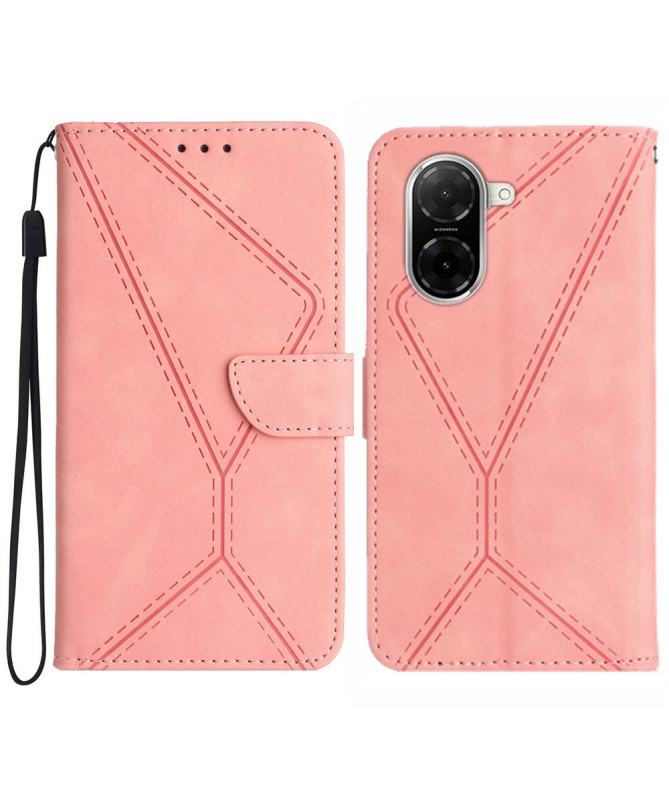 Housse Xiaomi Redmi A5 4G Lines Effet Cuir